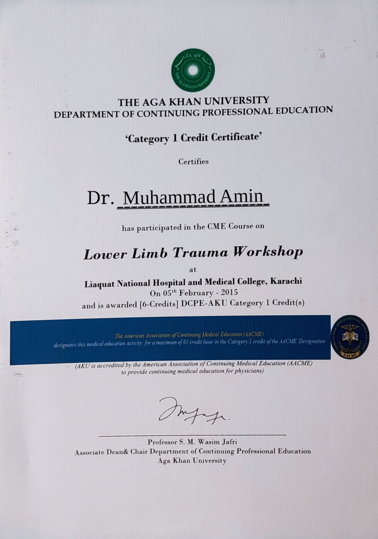2015---Lower-Limb-Trauma-certification-at-Agha-khan