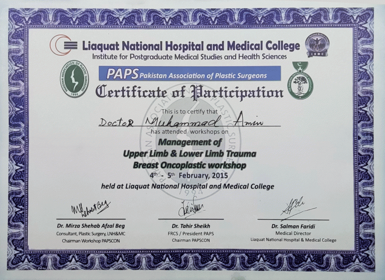 2015---Paps-Upper-lower-limb-trauma-workshop-at-Liauat-National-Hospital