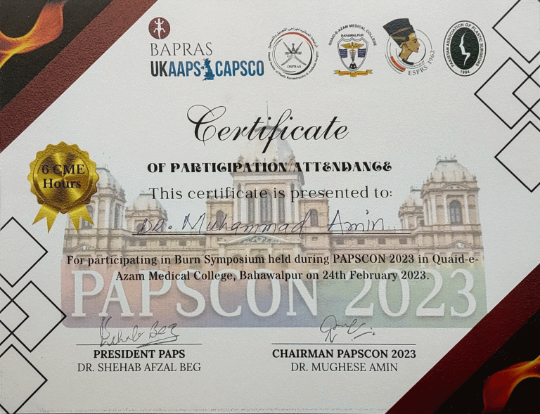 2023--PAPSCON-Quaid-e-Azam-Medical-college